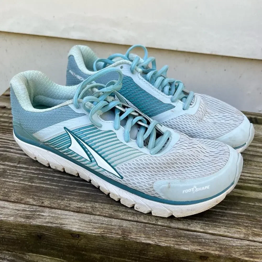 Altra Provision 4.0 Ice Blue Zero Drop Running Shoes Size 8 AL0A4QTQ416